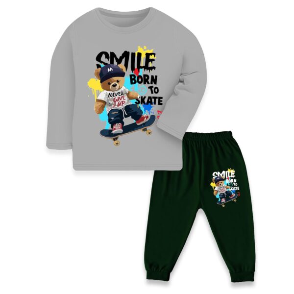 TS LAVI TAVI Toddler Boys & Girls Cotton Printed Clothing Set – Full Sleeve Top and Jogger Pants (Set of 3)