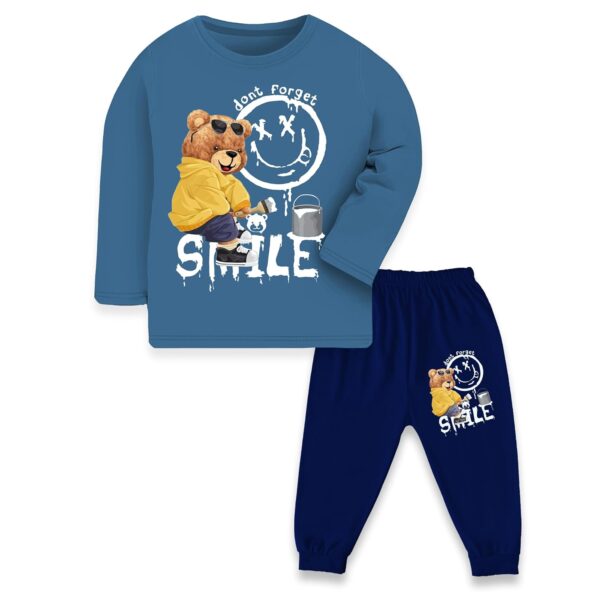 TS LAVI TAVI Toddler Boys & Girls Cotton Printed Clothing Set – Full Sleeve Top and Jogger Pants (Set of 3)