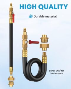 Universal Flexible Faucet Extender For Taps with 4 Adjustment Mode, Tap Extension For Kitchen Sink, Aerators For Water Tap, Winterize RV Motorhome Boat Camper Travel Trailer