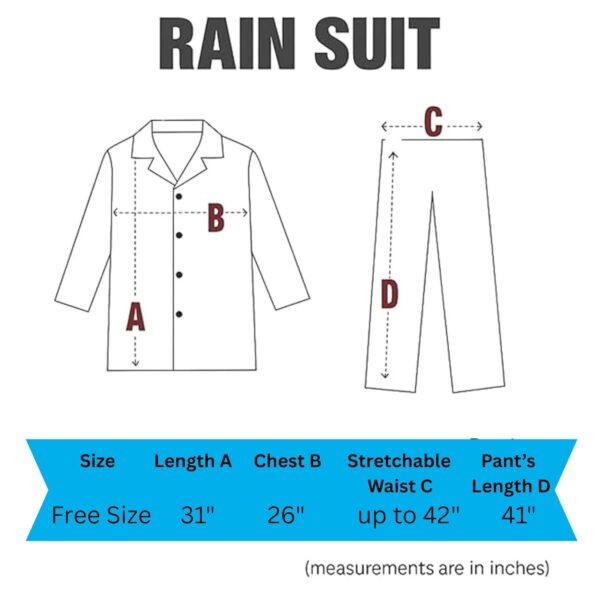 Unox Rain Coat for Men waterproof, Unisex Raincoat for Women waterproof with Pant Set suitable for Men, Women, Boys & Girls Adjustable Top and Bottom Rain Coat