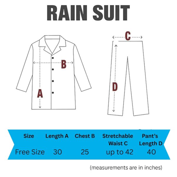 Unox Rain Coat for Men waterproof, Unisex Raincoat for Women waterproof with Pant Set suitable for Men, Women, Boys & Girls Adjustable Top and Bottom Rain Coat