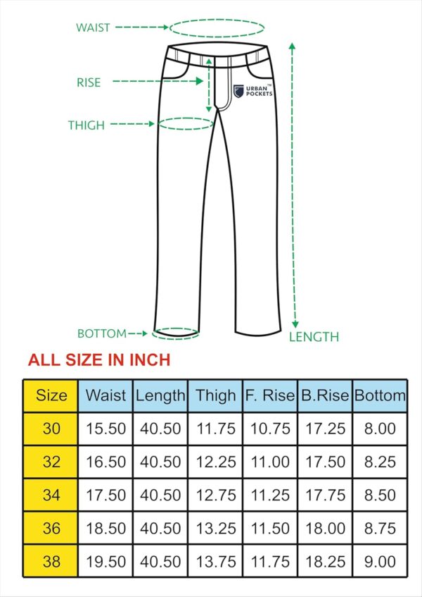 URBAN POCKETS Jeans for Men | Denim Cargo Pants with Relaxed Fit & Utility Side Pockets (2-D-Pocket-U03-U05)