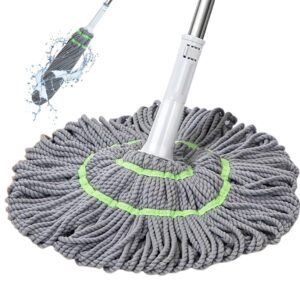 Uzox Microfiber Twist Mop for Floor Cleaning, Squeeze Twist Mop Stick, Durable Dust Easy to Use Floor Cleaner, Effective for Hardwood, Tile, and Laminate(asorted)