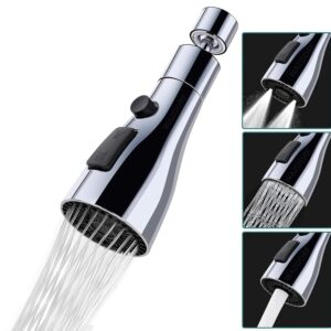 Wazdorf Flexible Tap Extender for Kitchen Sink – 360° Rotating Faucet Attachment, Splash-Proof, Water-Saving, Easy Installation, Universal Fit Nozzle for Washing, Cleaning &...