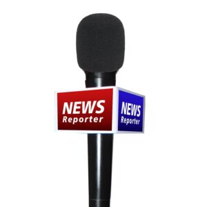 Wireless Microphone for Android Mobile, Reporter Handheld Dynamic Mic with Bluetooth Connectivity
