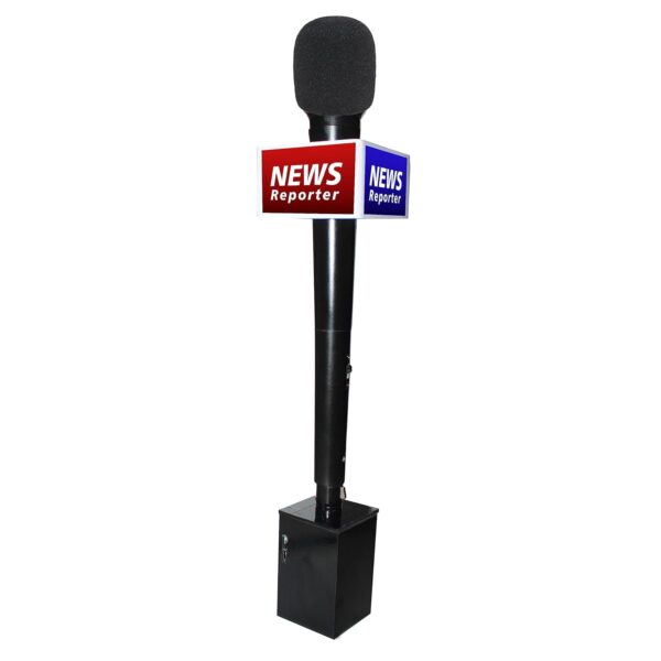 Wireless Microphone for Android Mobile, Reporter Handheld Dynamic Mic with Bluetooth Connectivity