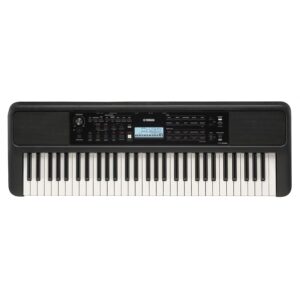 YAMAHA PSR-E383 Portable Keyboard 61 Keys (Adaptor Included), Black
