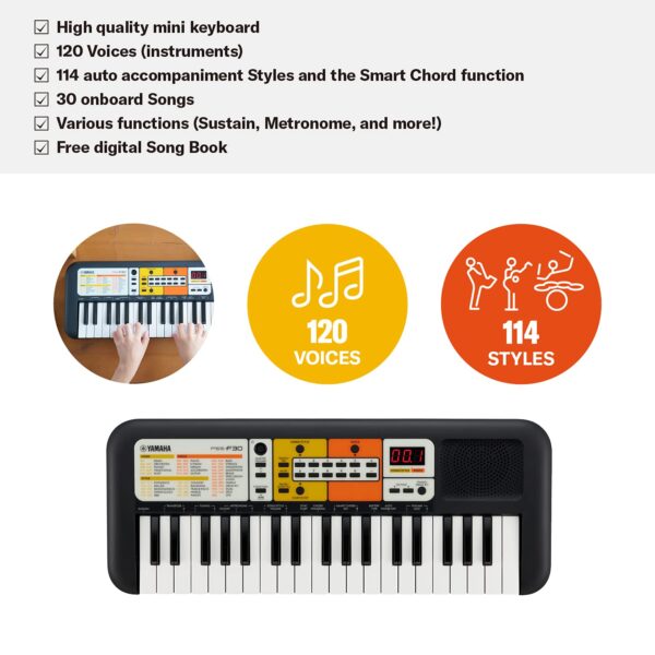 Yamaha PSS-F30, 37-Keys Portable Mini Keyboard