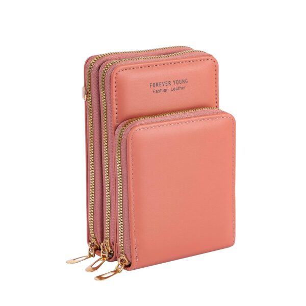 Zancia Fashion Small Crossbody Mobile Phone Shoulder Bag Women's Mobile Phone Case Mini Purse Crossbody Bag with Card Slot PU Shoulder Bag Credit Card slot.
